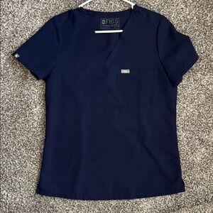 FIGS Catarina navy scrub top